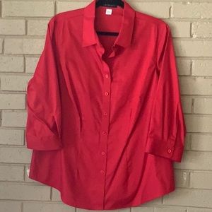 FOXCROFT RED SHIRT SZ XL NWOT